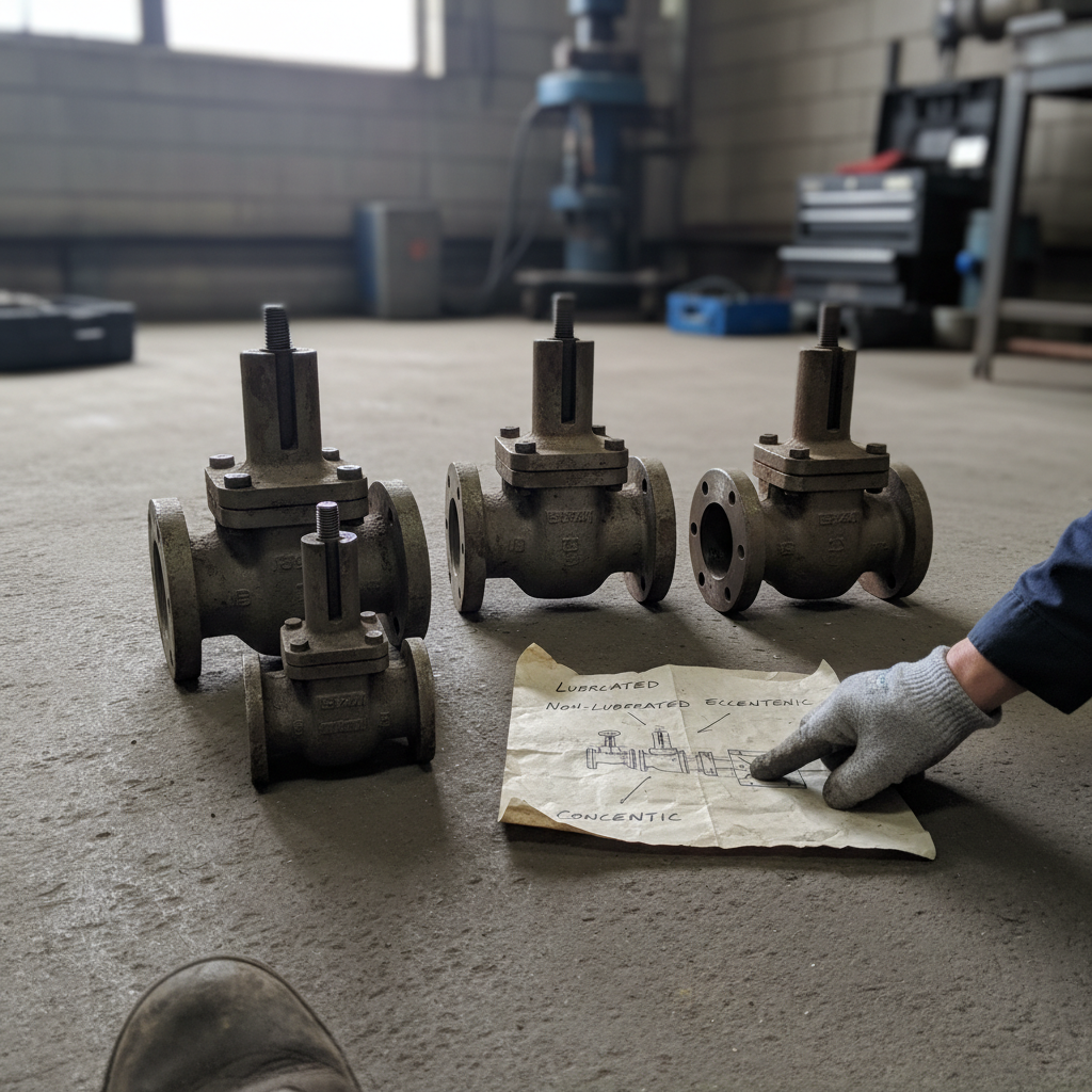 plug valve types illustration
